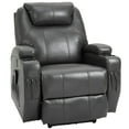 thumbnail image 2 of HOMCOM Massage Chair Full-Body, USB Charger, Massage Recliner Chair, 2 of 9
