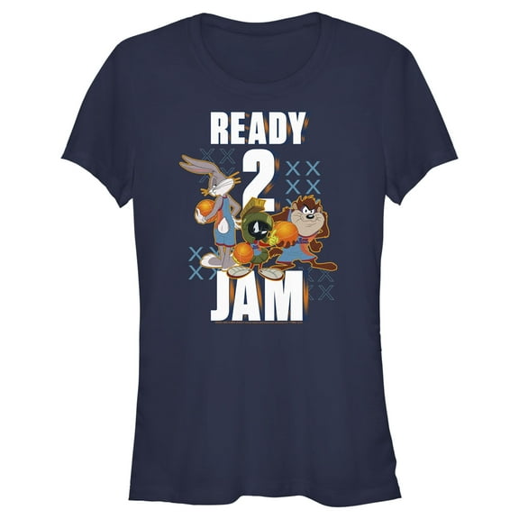 Junior's Space Jam: A New Legacy Ready 2 Jam  Graphic Tee Navy Blue Medium