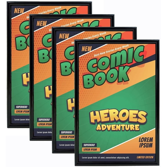 Comic book Frames, 4Packs, Fits Current Comics up to 6 3/4" x 10 1/4", Wall or Tabletop Display