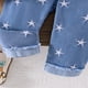 thumbnail image 4 of Odeerbi 6M-3Y Niñas Conjuntos de Algodón de Punto Rib Ruffle Manga Larga Tops Jeans de Dos Piezas Conjunto de Pantalones de Mezclilla, 4 of 7