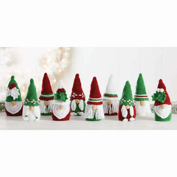 Herrschners® Gnome for the Holidays Ornaments Crochet Kit