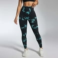 thumbnail image 2 of Tie-Dye Workout Leggings - Women's High Waist Tummy Control Yoga Pants Hip Lifting Bodycon, 2 of 3