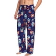 thumbnail image 6 of Daiia pirate owls and boats Pattern Men's Sleep Pant with Pockets and Drawstring,Pajama Pants-XX-Large, 6 of 6