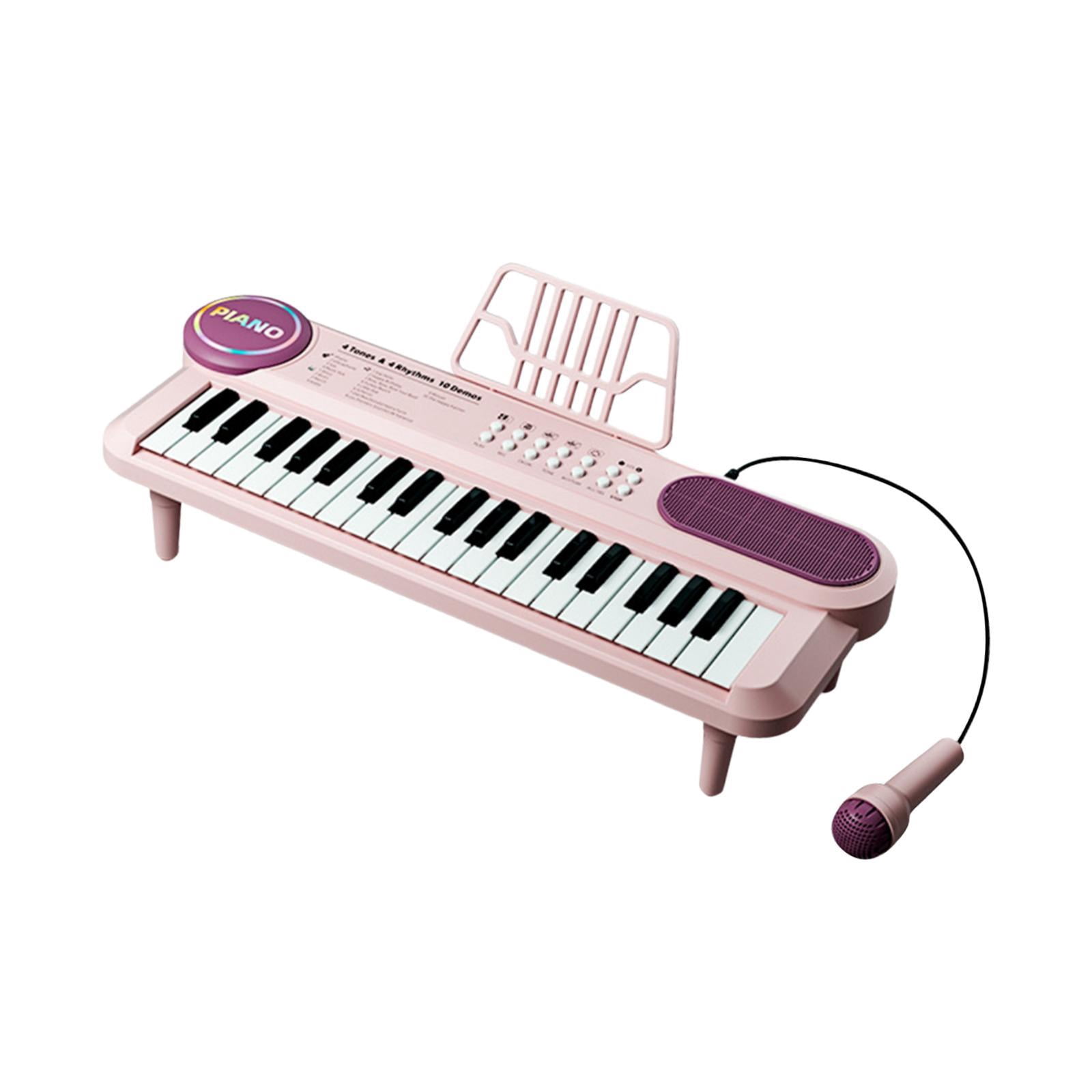 LeeQinersw 37 Keys Electronic Keyboard Piano, Kids Piano Keyboard Multi Functional with for