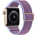 thumbnail image 1 of Bracelet Solo Loop Extensible Compatible avec Apple Watch Bandes 38mm 40mm, Élastiques Tressés Extensibles Réglables Tissage Nylon Femmes Hommes Bracelet Compatible avec iWatch Série (Style13), 1 of 5