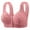 72#Pink, variant on for Older Women Front Closure - No Underwire, Full Coverage Cotton Bra, Breathable Push Up Comfy Bralette for Seniors Everyday Wear