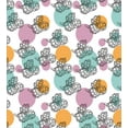 thumbnail image 3 of Artichoke Duvet Cover Set, Vintage Inspired Dotted Backdrop with Black and White Artichokes, Decorative 2 Piece Bedding Set with 1 Pillow Shams, Twin Size, Turquoise Apricot, by Ambesonne, 3 of 3