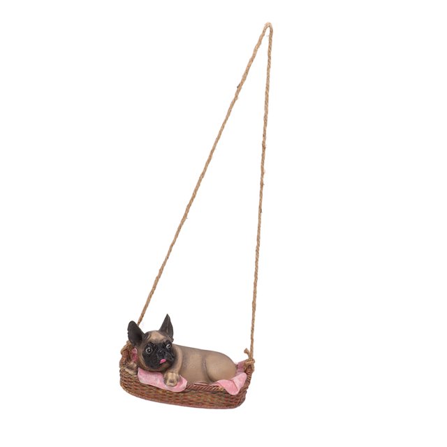 Decoración colgante de jardín, estatua de perro de jardín, estatua de animal para el hogar al aire libre, regalo, estatua de perro de jardín, diseño de última generación Jadeshay A
