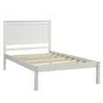 thumbnail image 5 of Tcbosik Twin Size Platform Bed with Headboard, Modern Rustic Wood Bed Frame with 300lbs Weight Capacity & 11.8" Under-Bed Storage, No Box Spring Needed, White, 5 of 7