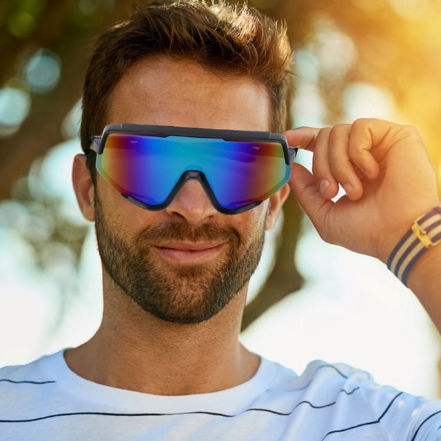 Cycling Goggles, Golf Equipment, Ball Finder, Tinted Lenses Goggles, For Driving Running Black Frame+Gray Lens,Black Frame+Red Lens,Black Red Frame+ Green Lens