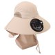 thumbnail image 5 of Sombrero De Pesca, Ventilador Desmontable, Ligero, Con Carga USB, Sombrero Para El Sol De Ala Ancha, Cómodo De Llevar Con Capa Para Actividades Al Aire Libre, 5 of 7