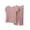 Pink, variant on RQYYD Womens Pajamas Set Short Sleeve Top and Wide Leg Pants Sleepwear Soft Loungewear Pjs Sets for Women