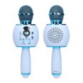 thumbnail image 4 of Karaoke Microphone, Comfortable LED Microphone Sound Reverberation Portable Smooth Surface With Bluetooth Speaker Function For Family Gathering ANGGREK Microphone, 4 of 8