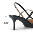 thumbnail image 4 of Dream Pairs Women’s Pointed Toe Pumps Slingback Kitten Heels,, 4 of 7