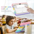 thumbnail image 7 of XYX Case for Samsung Galaxy Tab A8 10.5 inch (SM-X200/SM-X205), Dual Layer Slim Heavy Shockproof Rugged Protective Cover Case with Kickstand (Colourful Pink), 7 of 7