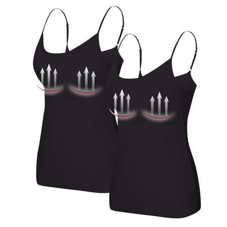 Nokdvo 2PC Yoga Racerback Tank Top for Women with Built in Bra Women s Padded Sports Bra Fitness Workout Running Shirts 3XL