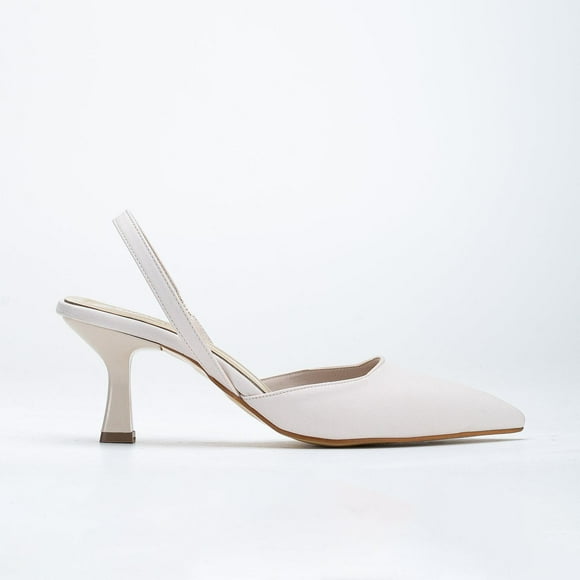 Rae - Zapatos de tacón bajo con tira trasera beige beige 22.5 CM