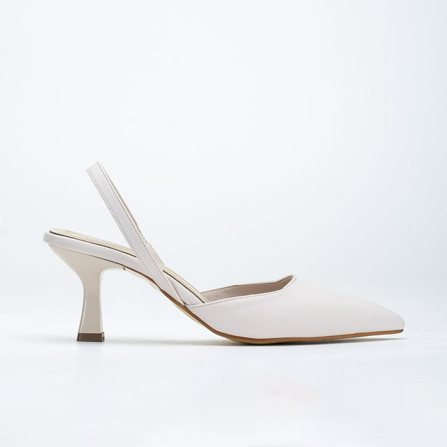 Rae - Zapatos de tacón bajo con tira trasera beige beige 24.5 CM