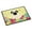 Black, variant on Easter Eggs Pug Brown Door Mat