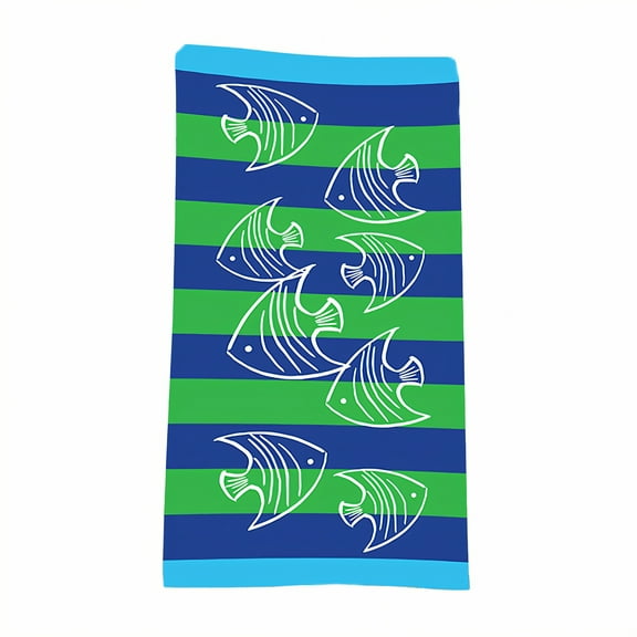 AUQ Beach Towels,Broad Coverage Range Microfiber Beach Towel,Crease Free Weave Personalized Beach Towels for Kids,Style1,28"x56"