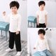 thumbnail image 2 of Gibobby Blusa Manga Larga Niños Niños niño bebé sólido botón camiseta algodón niños Tops T ropa niña niño niños Tops(Beige, 1-2 Años), 2 of 4