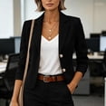 thumbnail image 6 of CHUMUD Women's Short Suit Jacket Two Button Lapel Blazer Casual Business Jacket Slim Fit Formal Office Wear, S-2XL, 6 of 9