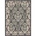 thumbnail image 2 of Safavieh Courtyard Dani Bordered Indoor/Outdoor Area Rug, Black/Sand, 8' x 11', 2 of 10