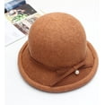 thumbnail image 2 of LinYooLi Women Winter Hat Vintage Autumn Ladies Hat Cotton Cloche Bucket Hat Warm, 2 of 8