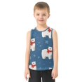 thumbnail image 2 of Christmas Polar Bears with Red Scarf Vest Undershirt Tank Top Sleeveless Quick Dry 3T, 2 of 7