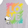 thumbnail image 2 of Peanuts - Rainbow Love Scribble - Men's Jersey Tank Top, 2 of 5