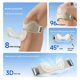 thumbnail image 4 of 2 Packs Airbag patellar tendon support Strap, Adjustable breathable anti slip Knee Brace for Tendonitis Pain knee Relief Exercise, run, hike,play ball, high jump, climb,ride (Gray-1 pair), 4 of 5