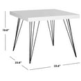thumbnail image 4 of SAFAVIEH Wolcott Retro Mid-Century Square Lacquer Coffee Table, White/Black, 4 of 4