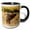 Black/White, variant on 3drose, Usa, Colorado, Rocky Mountain Np. Male Elk Bugling in Grassland., 11oz Two-tone Black Mug