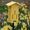 thumbnail image 5 of Birds Choice SNPMBFH Pole Mount Poly-Lumber Butterfly House with Engraved Butterfly Silhouette, 12.25", Yellow, 5 of 5