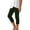 1-Army Green, variant on Capri Leggings for Women Summer Rhinestone Solid Color Cropped Leggings Elastic High Waist Yoga Workout Pants Soft Comfortable Slim Fit Compression Joggers Pant 1-Yellow S