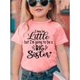 thumbnail image 1 of Chicas PUEDO QUE SEA PEQUEÑA PERO VOY A SER UNA HERMANA MAYORCamiseta de manga corta 100% algodón con estampado, camisetas casuales cómodas para niñas de verano, 1 of 6