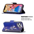 thumbnail image 2 of Allytech Wallet Case for iPhone 14 (6.1 inch 2022), Colorful Painting PU Leather Flip Folio Case with Card Holders Kickstand Shockproof Case for iPhone 14 2022, Purple Gold Butterfly, 2 of 4