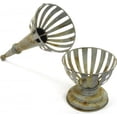 thumbnail image 2 of Candle Holder Candlestick Large Rustic Metal New ZT-840, 2 of 4