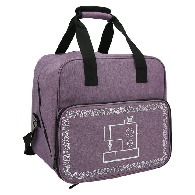 Sewing Machine Case, Durable Practical Sewing Machine Bag Exquisite Beautiful For Home For Travel Purple,Gray