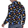 thumbnail image 6 of Wukai Whales In Space Print Men Hoodies Fleece Sweatshirts Long Sleeve Sweaters Pullover Fall Outfits Winter Clothes-XX-Large, 6 of 7