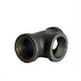 thumbnail image 2 of 1/2 inch 3/4 inch 1 inch Black Iron Tee connector DIY Home Decoration Pipe Fittings LOFT Industry Malleable Iron Pipe Fittings, 2 of 5