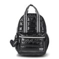 thumbnail image 3 of Justice Girls 17" Shimmer Quilted Backpack, Lunch Bag, Water Bottle, and Charm Set, 4-Piece, Black, 3 of 5
