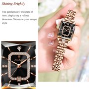 POEDAGAR Women Watch Fashion Rose Gold Stainless steel Diamond Quartz Female Wristwatch for Luxury Dress Ladies