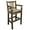 Brown, variant on Homestead Collection Counter Height Captain's Barstool - Buckskin Upholstery, Ready to Finish