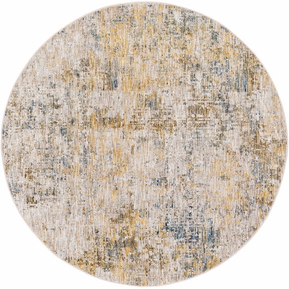Hauteloom Chas Living Room, Bedroom Area Rug - Gray, Brown - 7'10"-Round