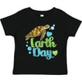 thumbnail image 3 of Inktastic Earth Day Sea Turtle and Hearts Boys or Girls Toddler T-Shirt, 3 of 5