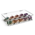 thumbnail image 1 of Sorbus Sunglasses Organizer - Plastic Stackable Eyeglass Case Storage Organizer for Multiple Glasses - Reading Glasses, Sunglass Holder with Hinged Lid for Eyewear Display Includes 5 Sections (1 Pack), 1 of 1
