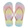 thumbnail image 2 of POLERO Boys Girls Flip Flops Cute Mermaid Scale Print Child Summer Slip-on Thong Sandals Beach Pool Water Shoes(Little/Big Kid) Size 12.5, 2 of 7