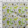 thumbnail image 3 of oneOone Rayon Light Green Fabric Cute Animal Craft Projects Decor Fabric Printed By The Yard 56 Inch Wide, 3 of 4