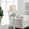 thumbnail image 2 of SAFAVIEH Ellie 20 in. Elephant Grey Ceramic Table Lamp with 100% White Cotton Shade, 2 of 6